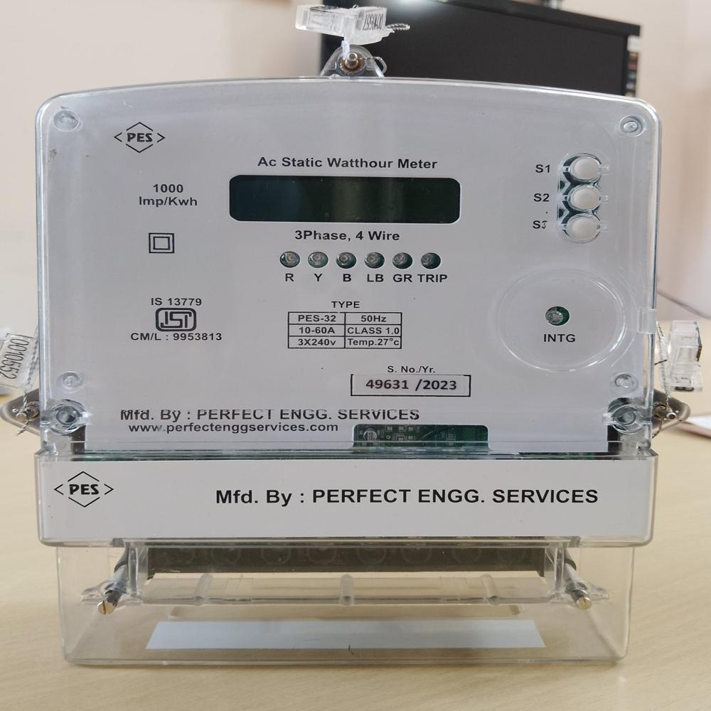 Three Phase Energy Meter - Color: White