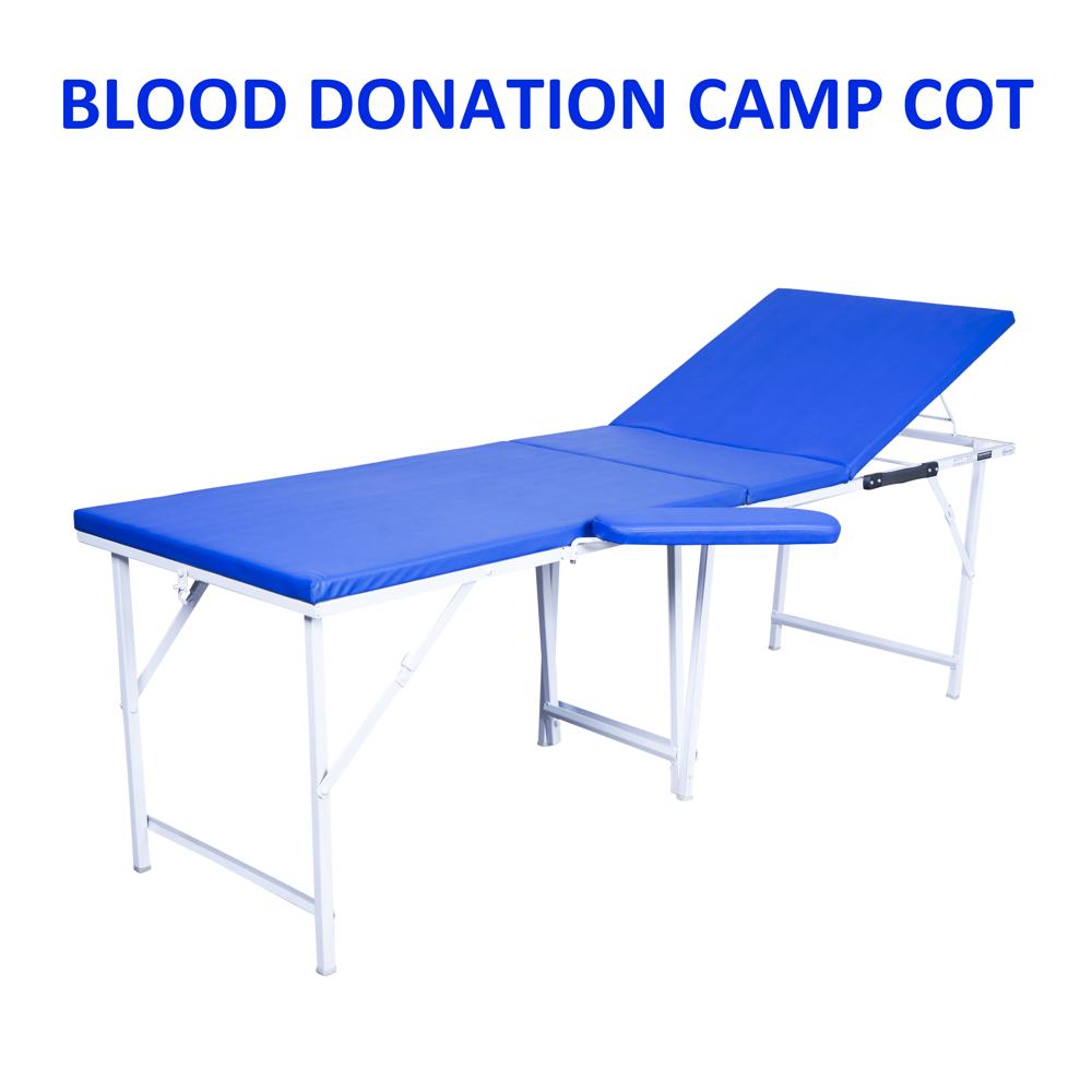 Blood Donation Camp Cot - Color Code: White
