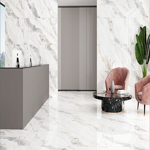 600 X 1200Mm 757 Golden Carving Plain Tiles - Color: Whites