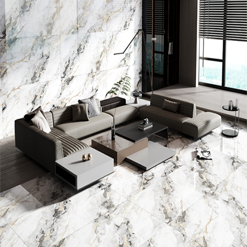600 X 1200Mm 761 Golden Carving Plain Tiles - Color: Multi Color