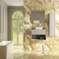 600 X 1200mm 763 Golden Carving Plain Tiles - Color: Multi Color