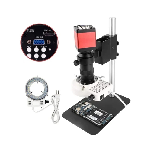 Monocular Microscope - Color: Black And Red