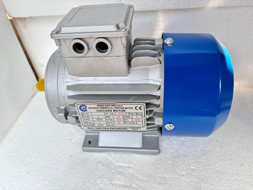 0.5 HP 3 Phase Induction Motor