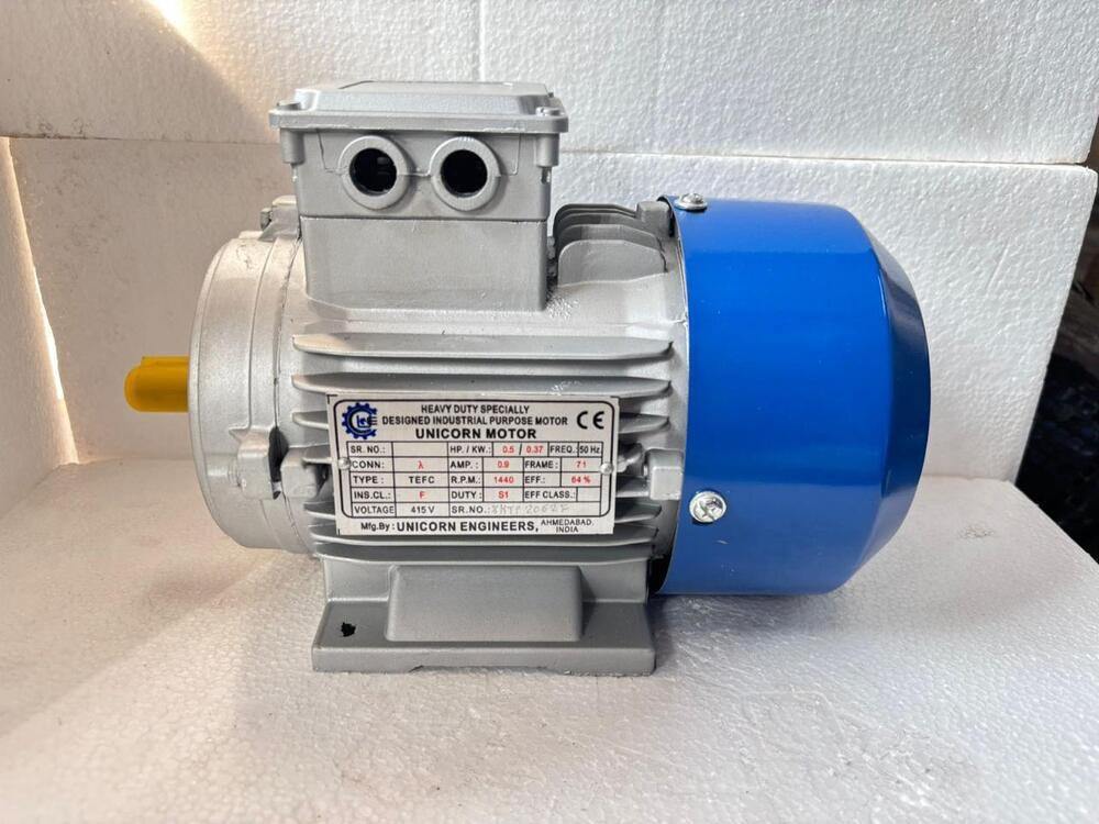 0.5 HP 3 Phase Induction Motor