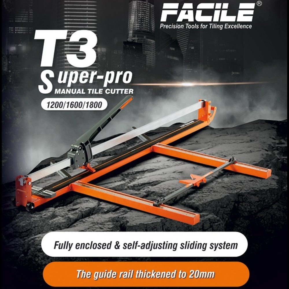 Facile Manual Tile Cutter 160 cm 64 Inch  Heavy Duty Ceramic & Porcelain Tile Cutting Tool