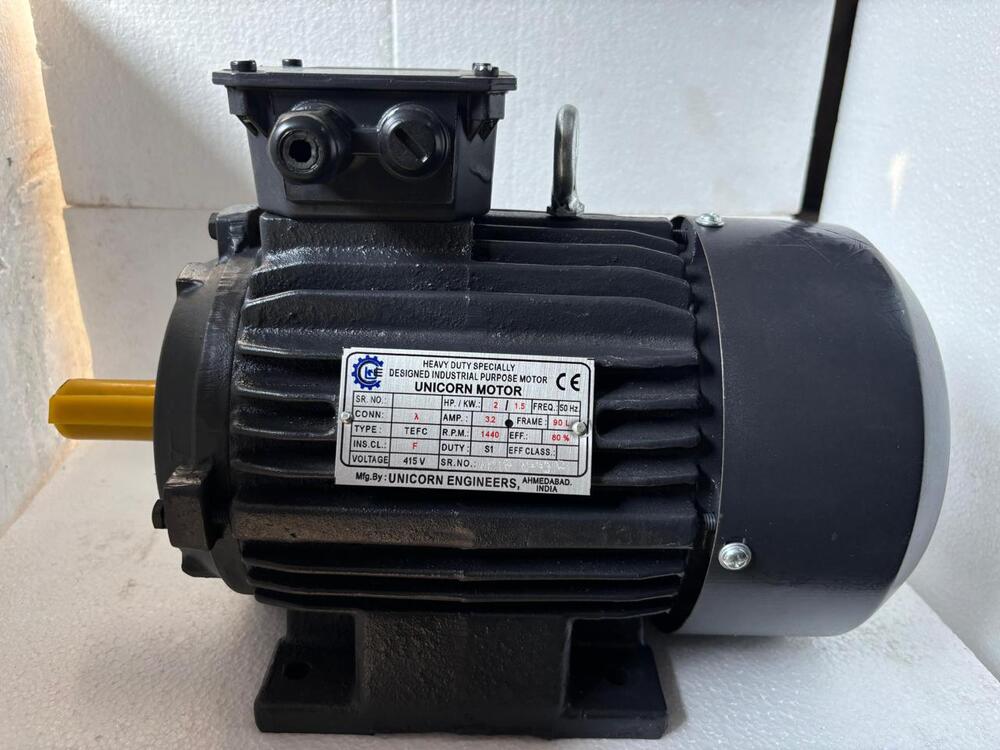 Electric Motor Three Phase - Color: Blue