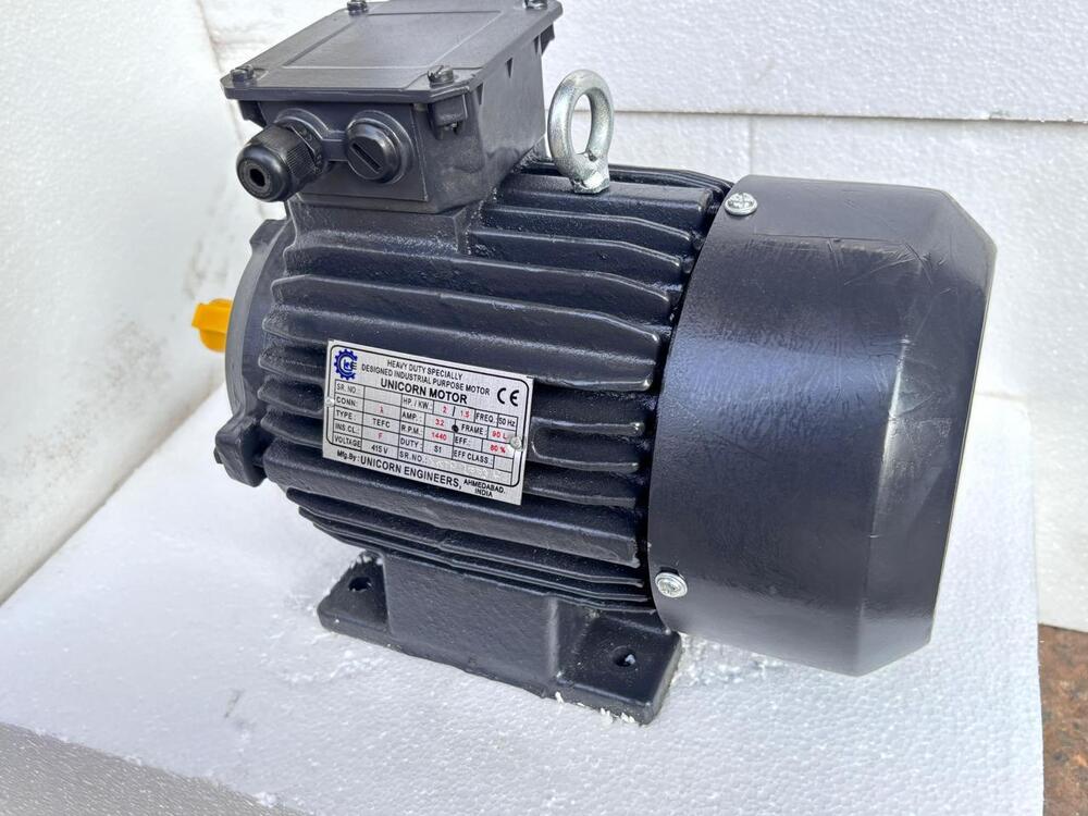 Electric Motor Three Phase - Color: Blue