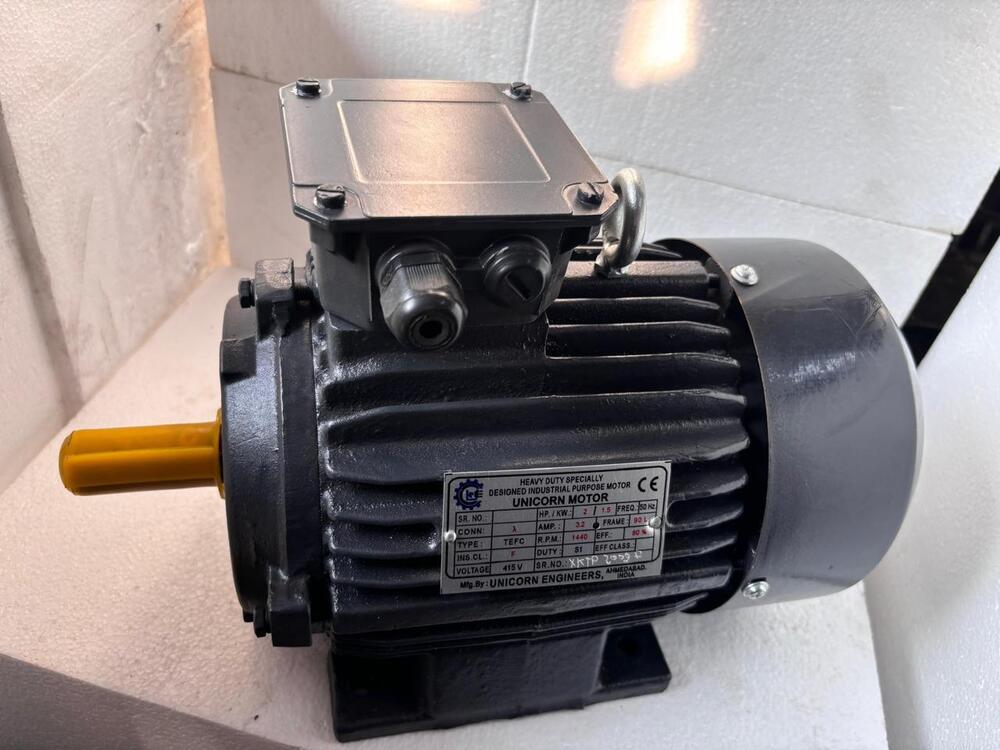 2 Hp Three Phase Motors - Color: Black