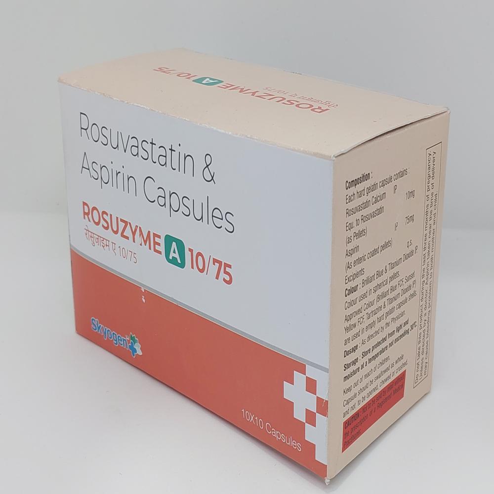 Rosuvastatin 10Mg And Aspirin75 Mg Capsules