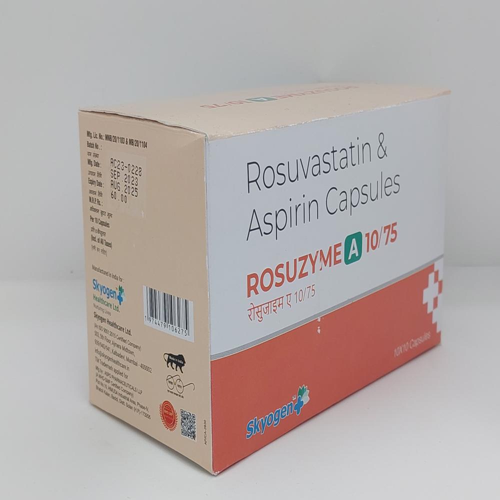 Rosuvastatin 10Mg And Aspirin75 Mg Capsules