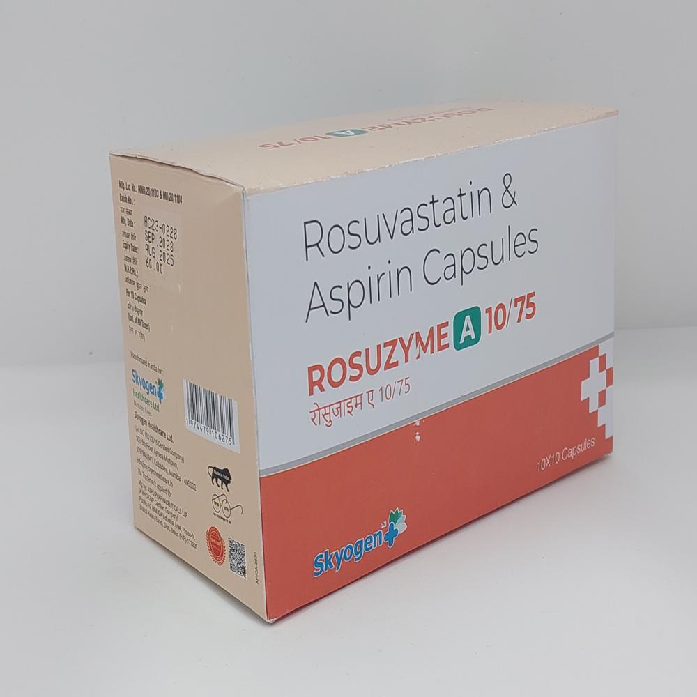 Rosuvastatin 10Mg And Aspirin75 Mg Capsules