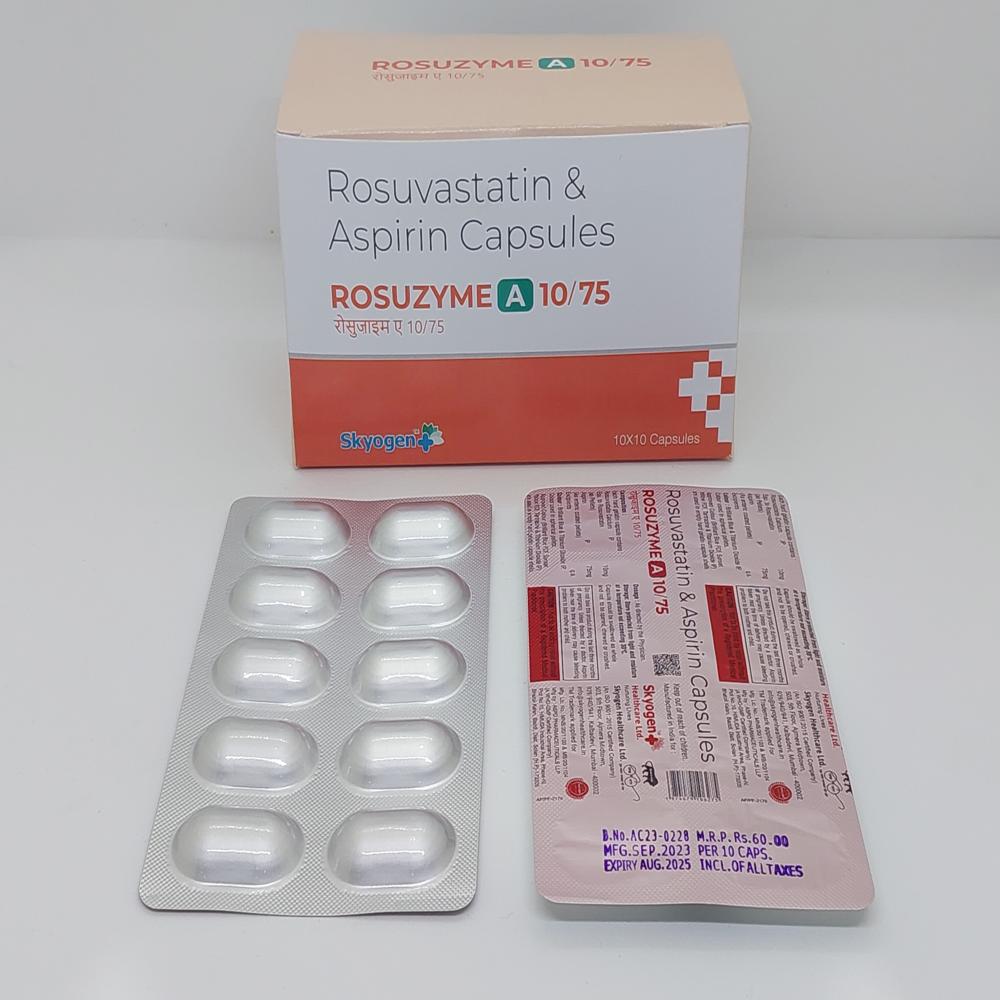 Rosuvastatin 10Mg And Aspirin75 Mg Capsules