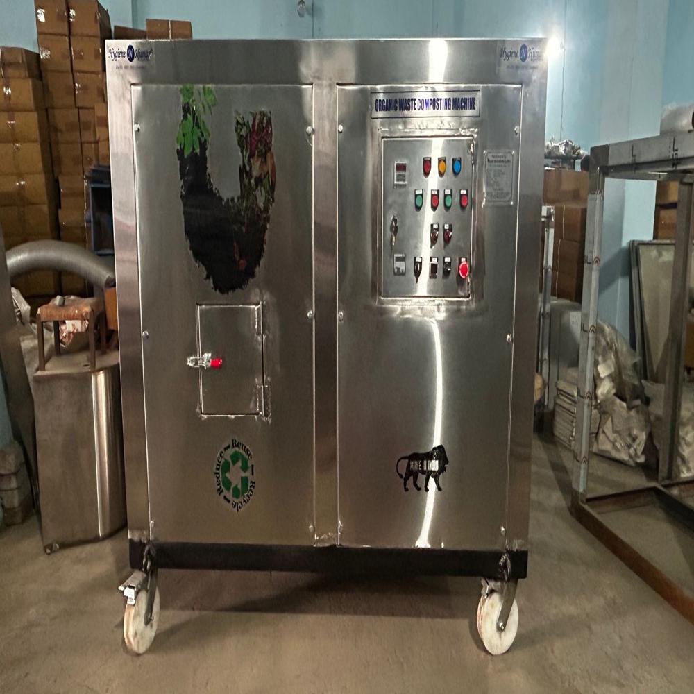 Organic food waste composting machine