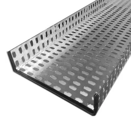 Galvanized Perforated Cable Tray - Side Rail Height: 8 Foot (Ft)