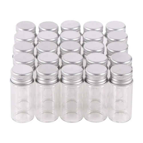 10Ml Short Clear Glass Vials - Color: Transparent