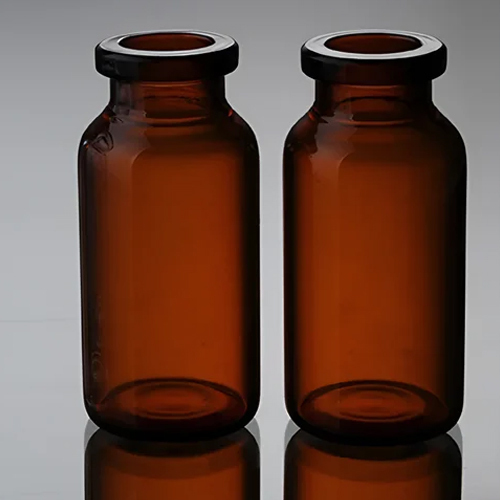 10Ml Moulded Glass Vials - Color: Brown