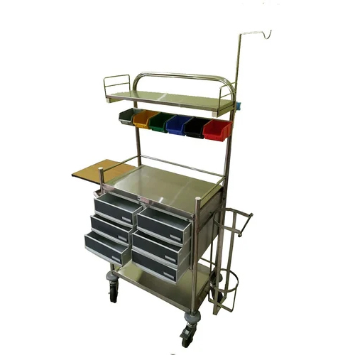 Emergency Trolley And Cart - Color: Silver