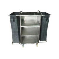 Ss Housekeeping Carts And Wringer Trolleys - Color: Silver