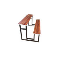 School Bench Desk - Color: Brown