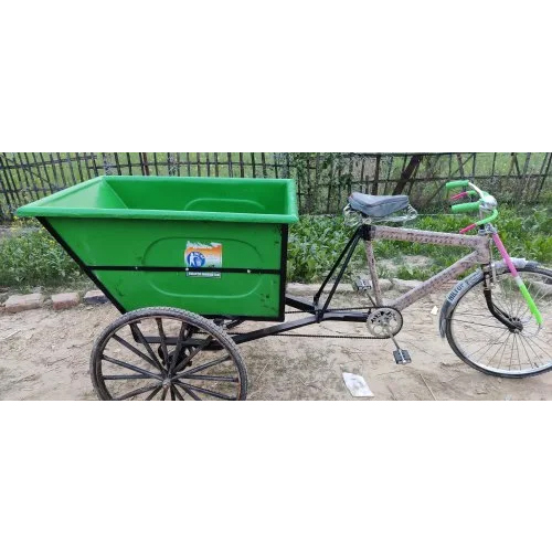 सायकल रिक्शा कचरा बिन