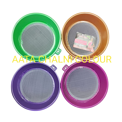 Plastic Aata Chalni - Color: Multicolor
