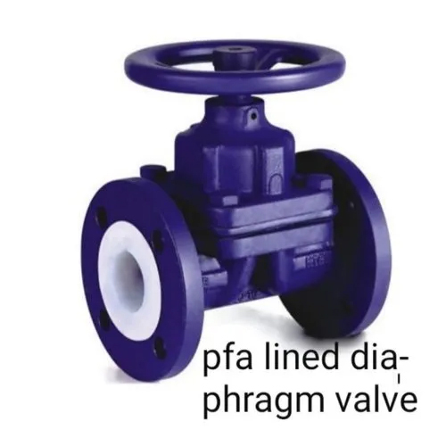 Pfa Lined Diaphragm Valve - Power: Manual