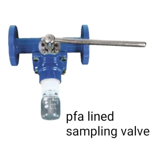 Fep Lined Sampling Valve - Color: Blue