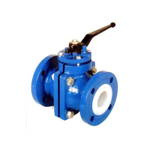 Ptfe Lined Ball Valve - Color: Blue