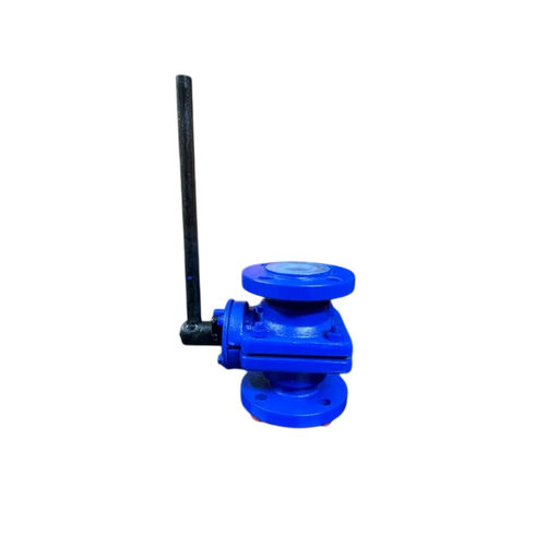 Ptfe Lined Flush Bottom Valve - Color: Blue