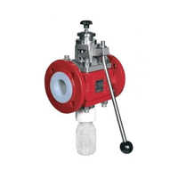 Ptfe Lined Sampling Valve - Color: Red