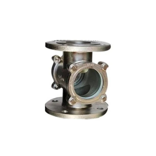 Ptfe Lined Sight Flow Indicator Valve - Color: Silver