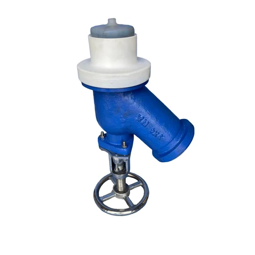 Ptfe Flush Bottom Valve - Material: Cast Iron