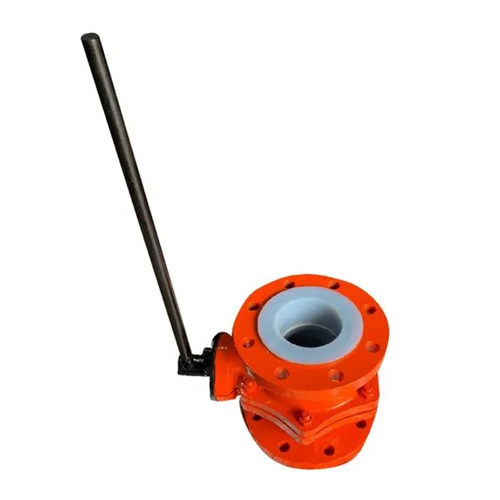 Fep Pfa Lined Ball Valve - Color: Orange