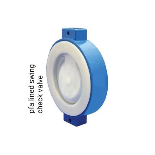 Pfa Lined Swing Check Valve - Color: Blue