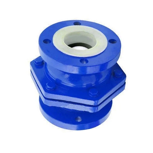 Hdpe Lined Ball Check Valve - Color: Blue