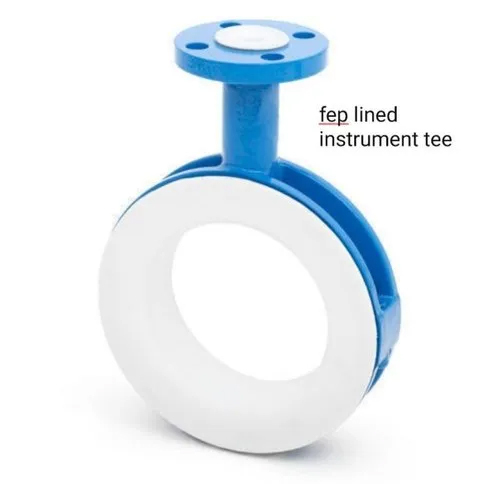 Ptfe Lined Instrument Tee - Size: 2 Inch