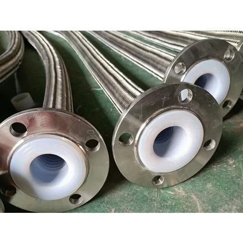 Ptfe Braided Hose Pipe - Color: Silver