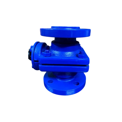 Pp Flanged Ball Valve - Color: Blue