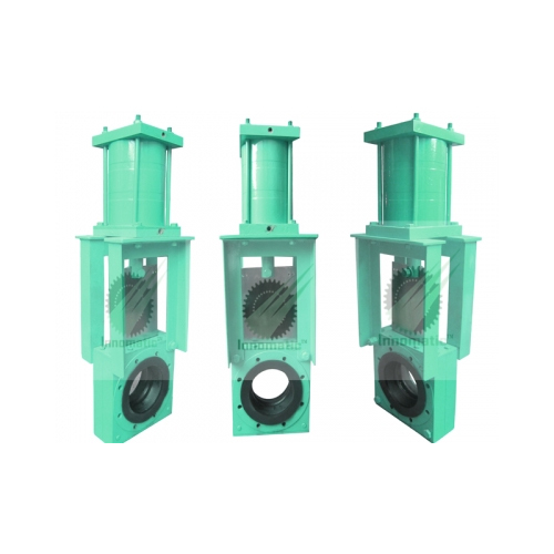 Slurry Knife Edge Gate Valve - Color: Green