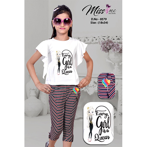 D.No-8579 Size 18X34 Capri Top - Color: Multicolor