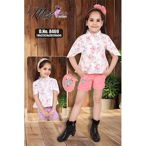 D.No-8469 Size 18X22 Hot Pant Top - Color: Multicolor