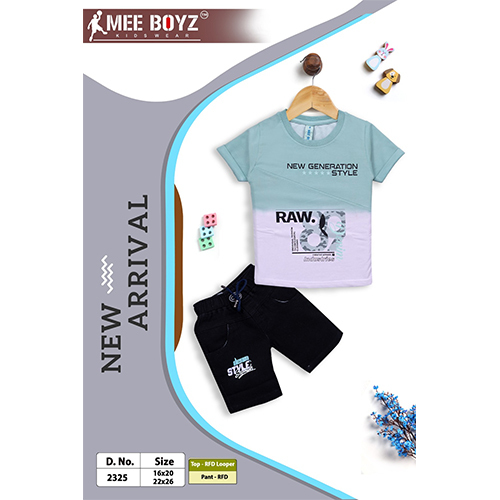D.No-2325 Size 16X20 Boys Half Pant Top - Color: Multicolor