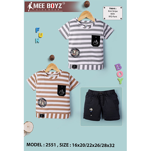 2551 Size 16X20 Boys Half Pant Top - Color: Multicolor