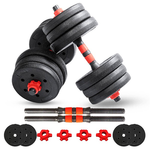 Pds-20P Pvc Coated Cement Dumbbells Set - Application: Endurance