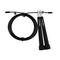 JP-2 Black Exercise Speed Jump Rope With Adjustable Cable