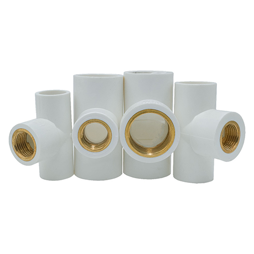 Brass Tee - Color: White