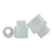 Upvc Plain Male Threaded Adapter - Color: White