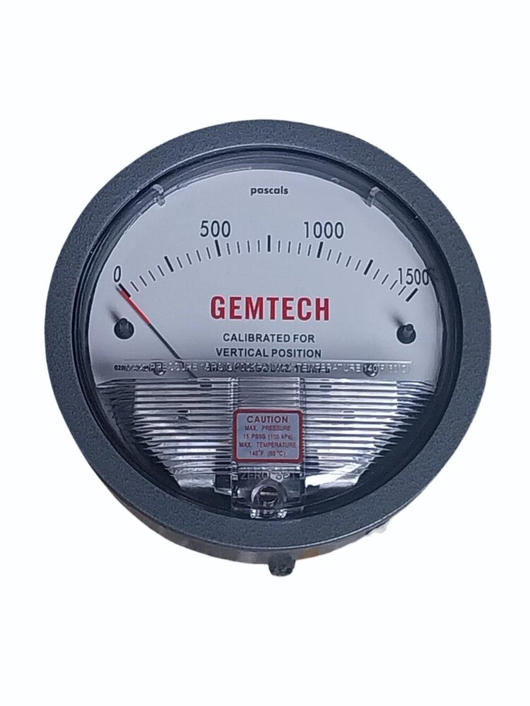 Model G2000-1500PA GEMTECH Differential Pressure Gauge Range 1500 PA