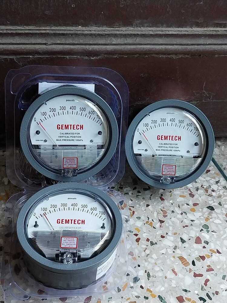 GEMTECH SERIES G2000-750PA Differential Pressure Gauge Range 750 PA