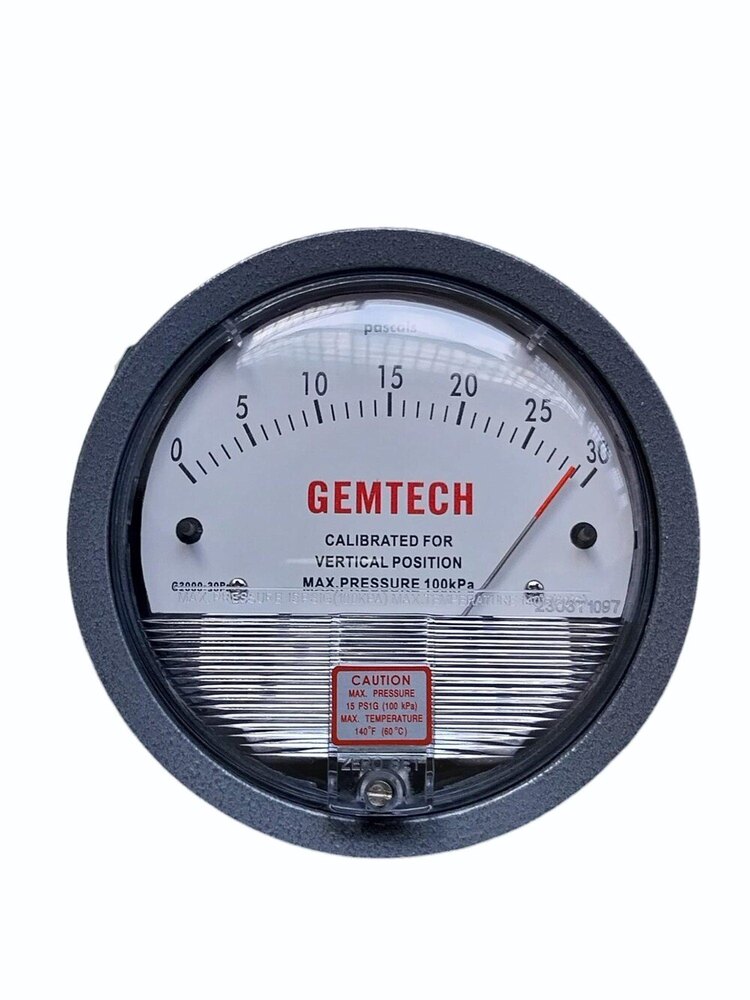 Wholesaler GEMTECH Differential Pressure Gauge Supplier For Delhi NCR India